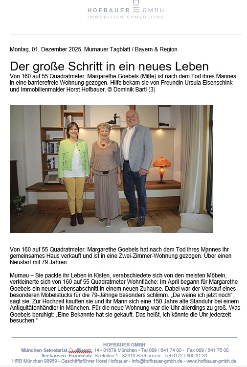 Münchner Merkur Artikel Seite 1